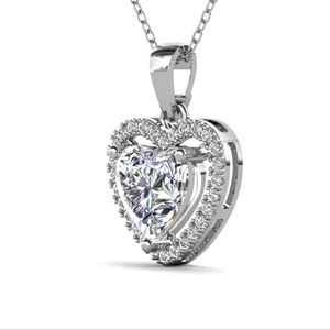 Cate & Chloe Amora Love 18k Heart Shape White Gold